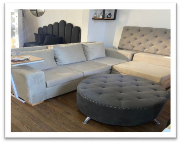 Sillón esquinero fabricado por Distinción Hogar